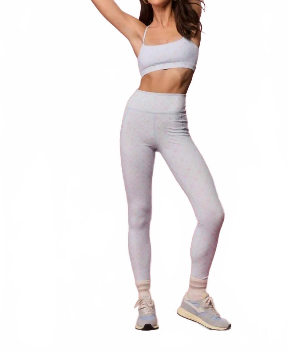 NEW LOVESHACKFANCY sweetheart highland legging in chapparal blue
